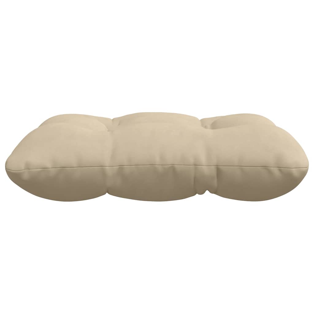 Cuscini per Seduta 4 pcs Crema 45 x 45 cm Tessuto in Microfibra