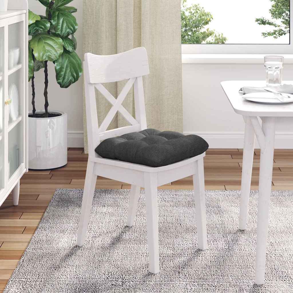 Cuscini per Seduta 4 pcs Grigio scuro 45 x 45 cm