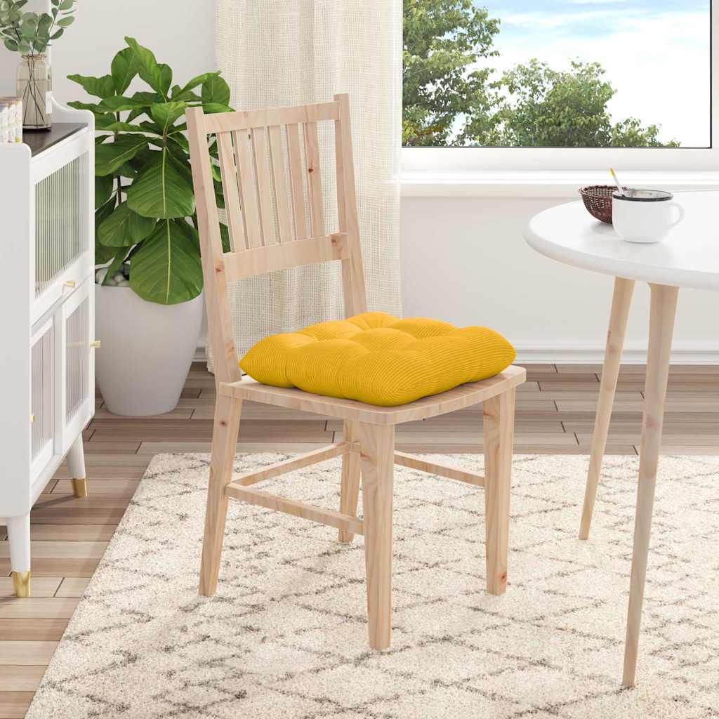 Cuscini per Seduta 4 pcs Giallo Chiaro 45 x 45 cm | homemem39