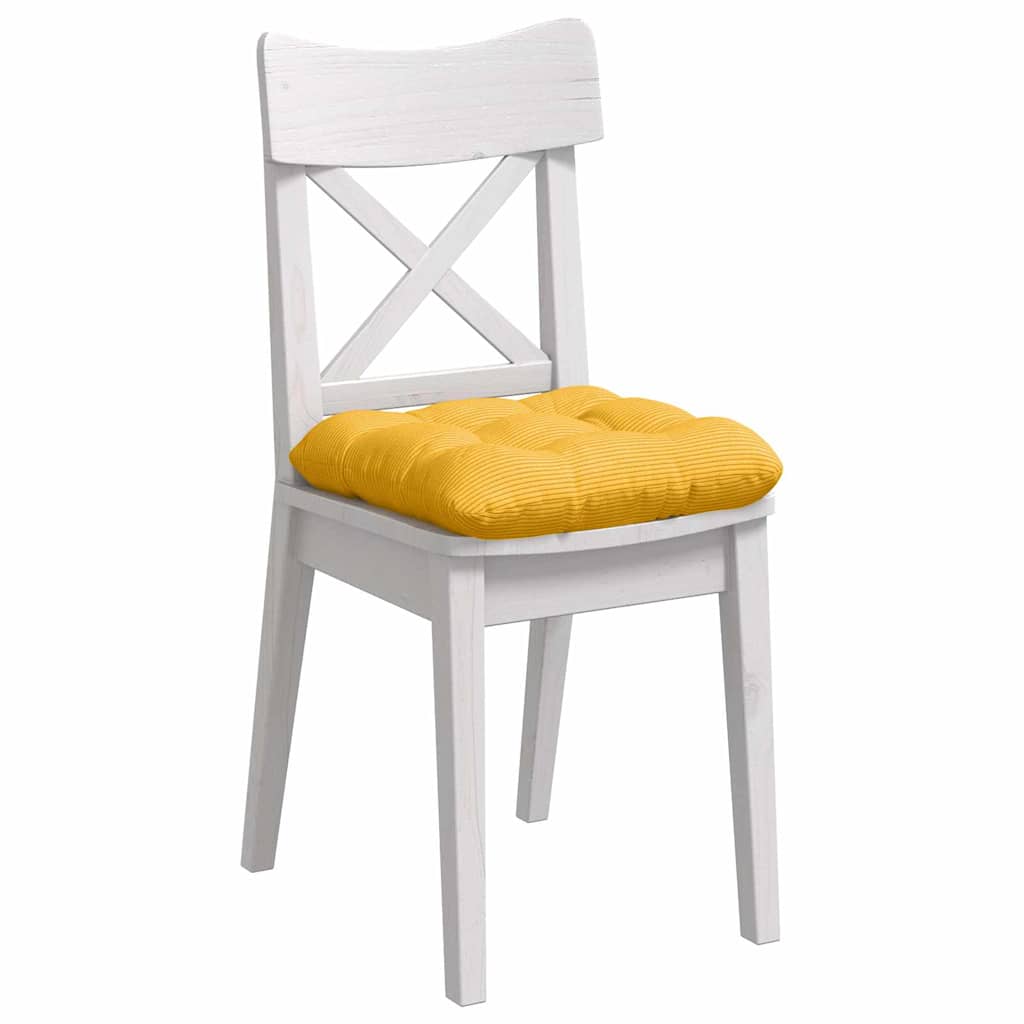 Cuscini per Seduta 4 pcs Giallo Chiaro 45 x 45 cm | homemem39