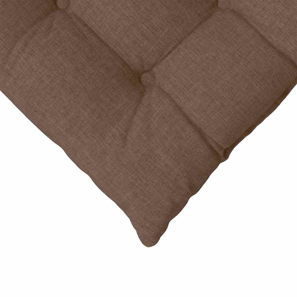 Cuscini per Seduta 4 pcs Marrone 40 x 40 x 6 cm Tessuto | homemem39