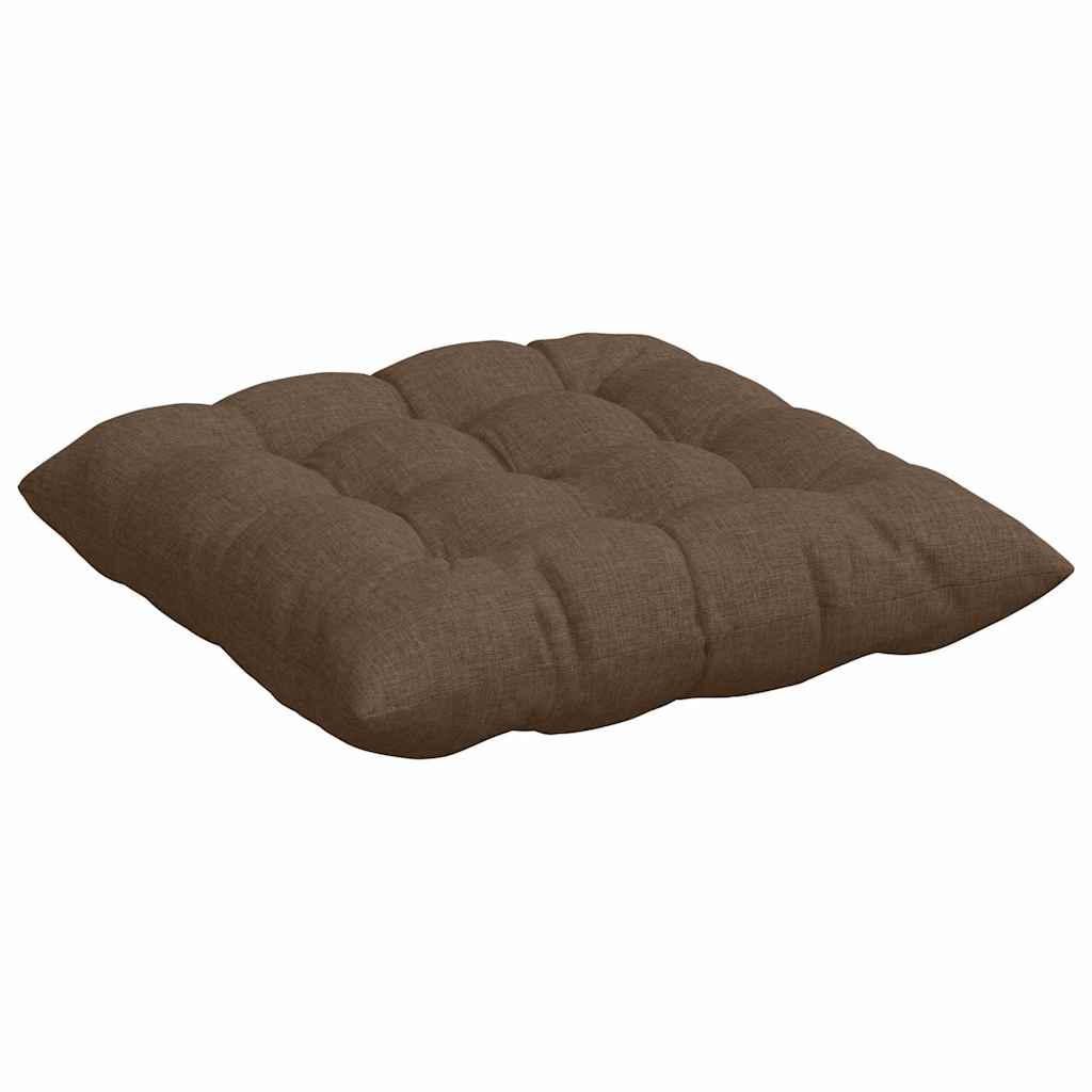 Cuscini per Seduta 4 pcs Marrone 40 x 40 x 6 cm Tessuto | homemem39