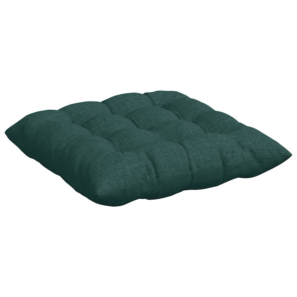 Cuscini per Seduta 4 pcs Verde Scuro 40 x 40 x 6 cm Tessuto | homemem39