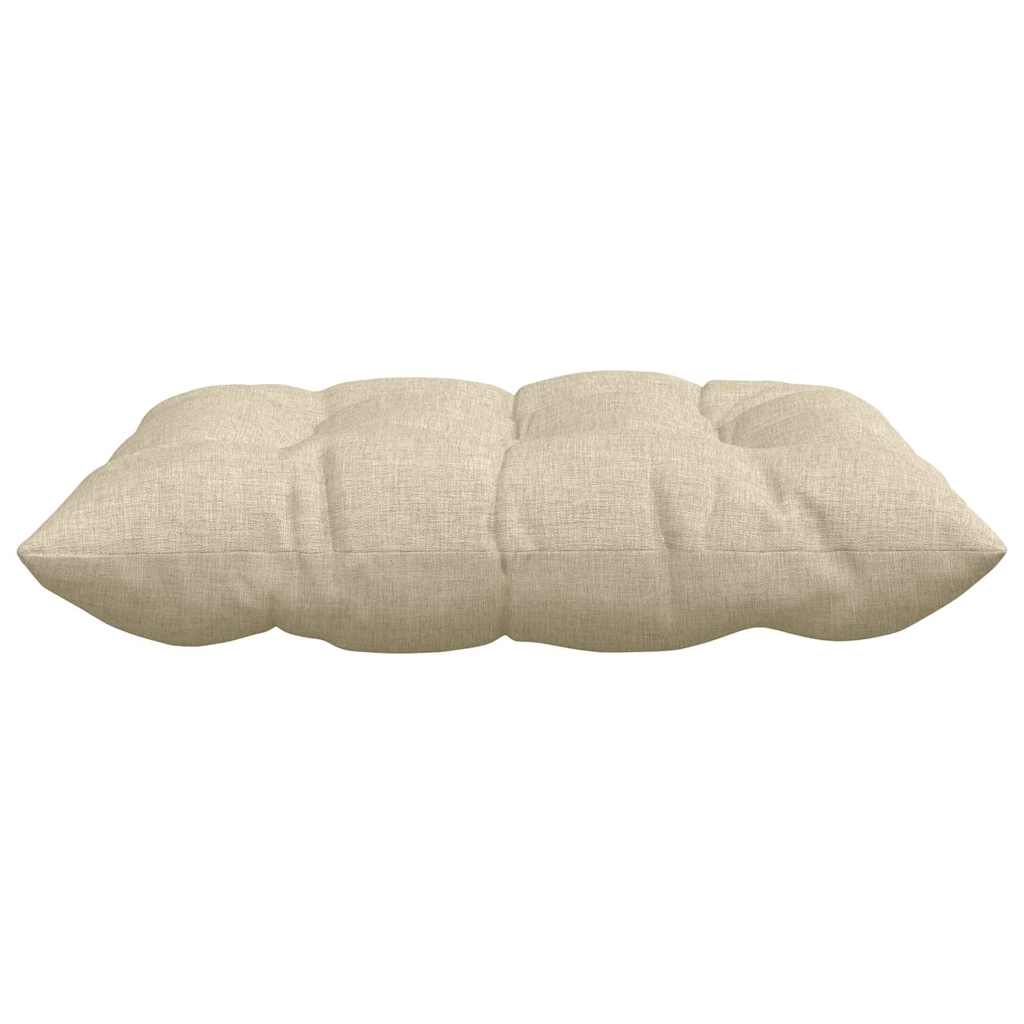 Cuscini per Seduta 4 pcs Crema 40 x 40 x 6 cm Tessuto