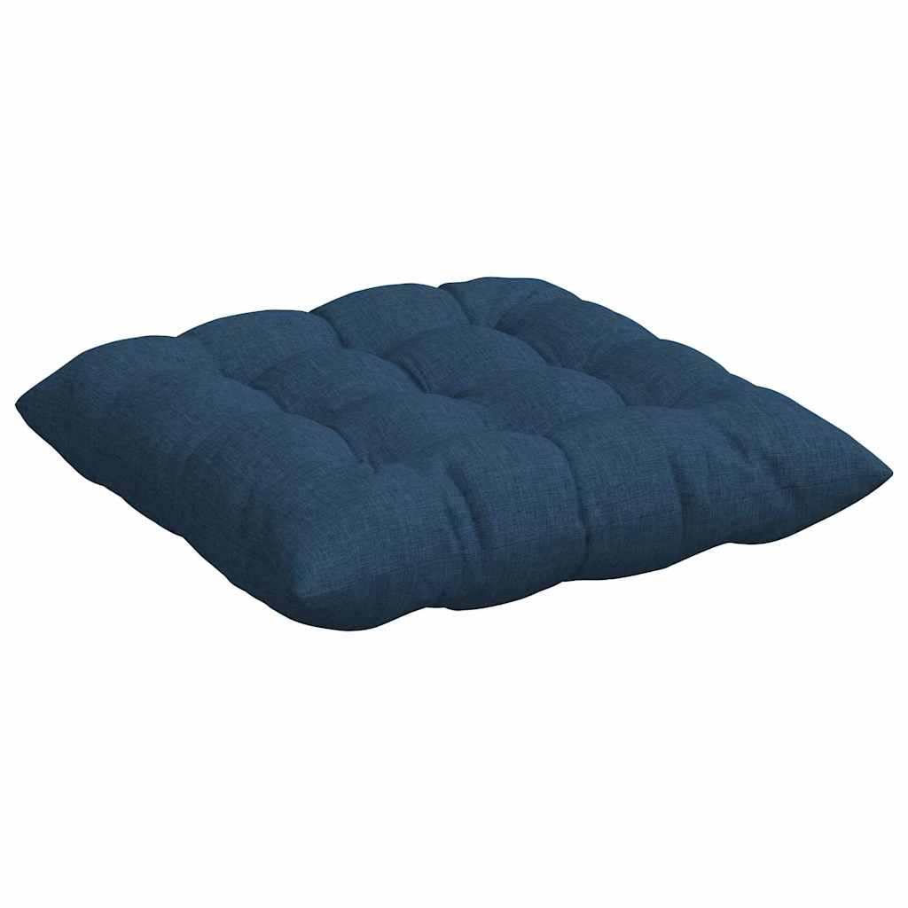 Cuscini per Seduta 4 pcs Blu 40 x 40 x 6 cm Tessuto | homemem39