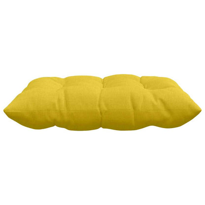 Cuscini per Seduta 4 pcs Giallo Chiaro 40 x 40 x 6 cm Tessuto | homemem39