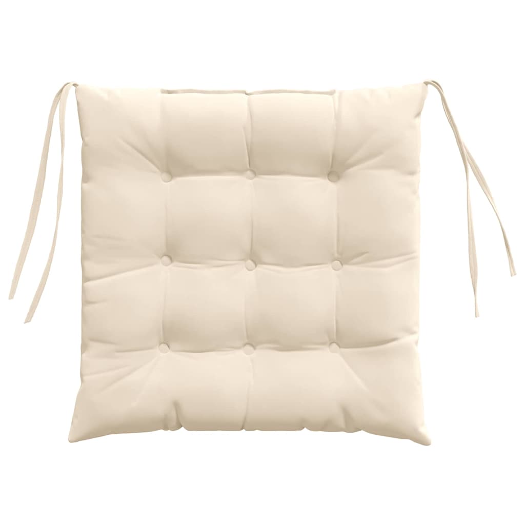 Cuscini per Seduta 4 pcs Beige 40 x 40 x 6 cm Microfibra | homemem39