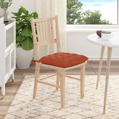 Cuscini per Seduta 4 pcs Rosso Arancio 40 x 40 x 6 cm