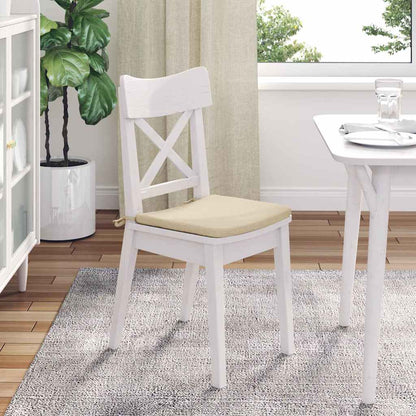 Cuscini per Seduta 4 pcs Crema 40 x 40 x 3 cm Tessuto | homemem39