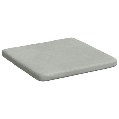 Cuscini per Seduta 4 pcs Grigio chiaro 40 x 40 x 3 cm Velluto | homemem39
