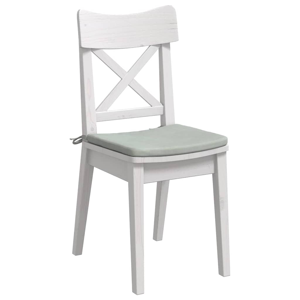 Cuscini per Seduta 4 pcs Grigio chiaro 40 x 40 x 3 cm Velluto | homemem39