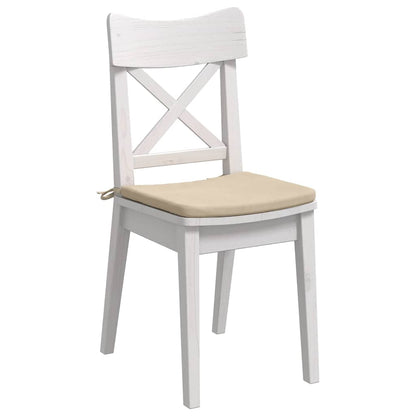 Cuscini per Seduta 4 pcs Crema 40 x 40 x 3 cm