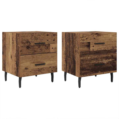 Armadio da Notte 2 pcs Legno vecchio 40 x 35 x 47,5 cm