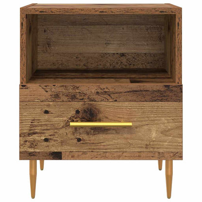 Comodino con cassetto 2 pcs Legno vecchio 40 x 35 x 47,5 cm