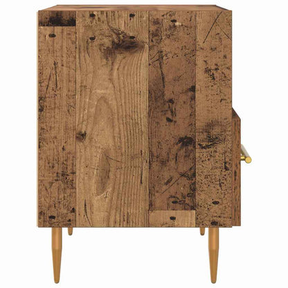 Comodino con cassetto 2 pcs Legno vecchio 40 x 35 x 47,5 cm