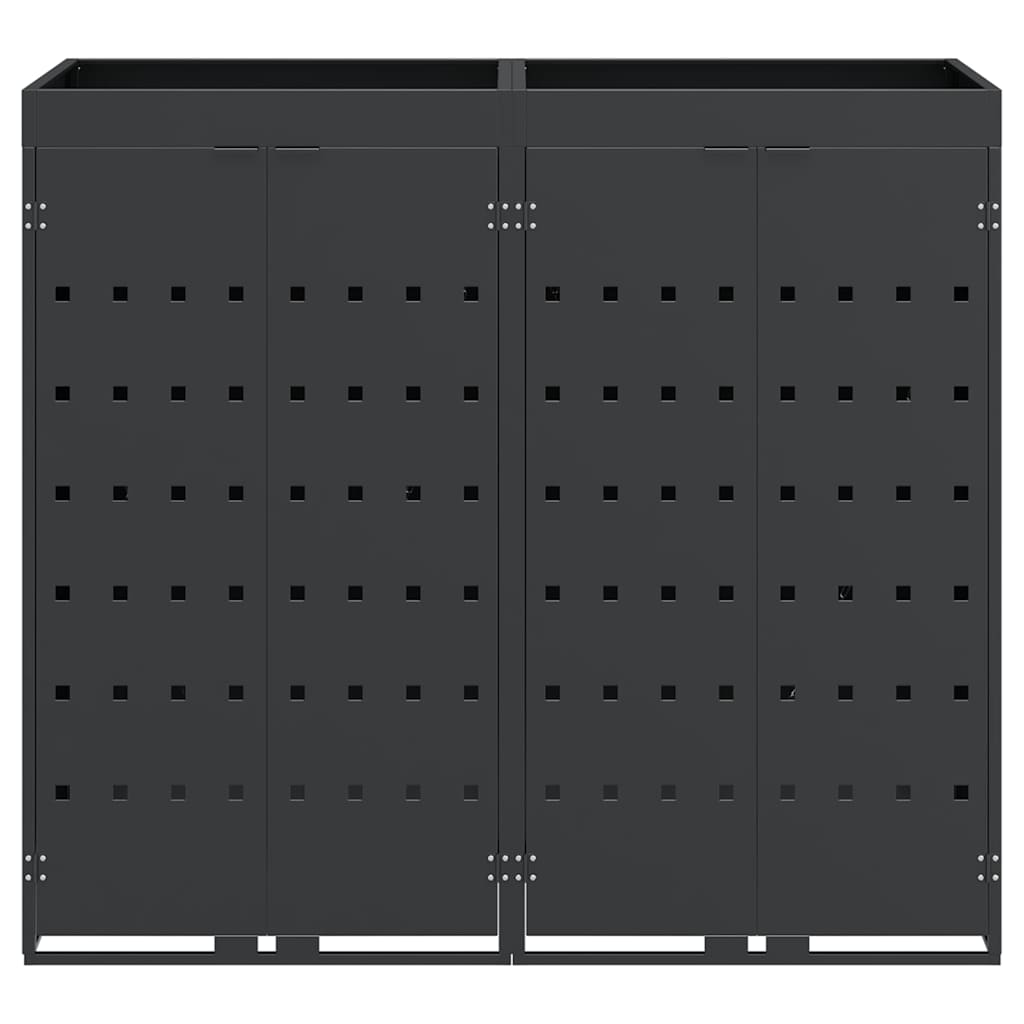 Contenitore per Rifiuti per 2 Bidoni Antracite
