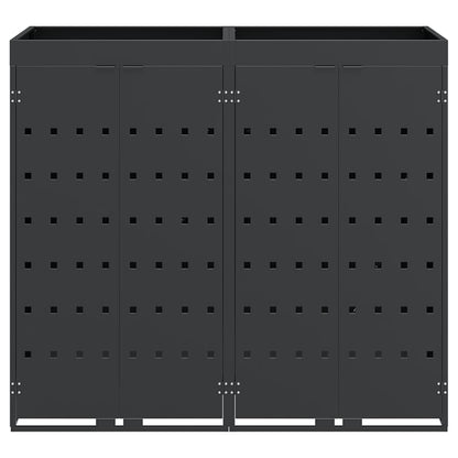 Contenitore per Rifiuti per 2 Bidoni Antracite
