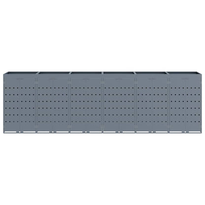 Contenitore per Rifiuti per 6 Bidoni Grigio chiaro