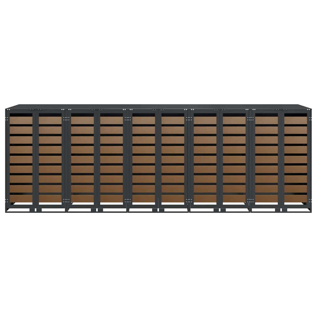 Contenitore per Rifiuti per 3 Bidoni Antracite