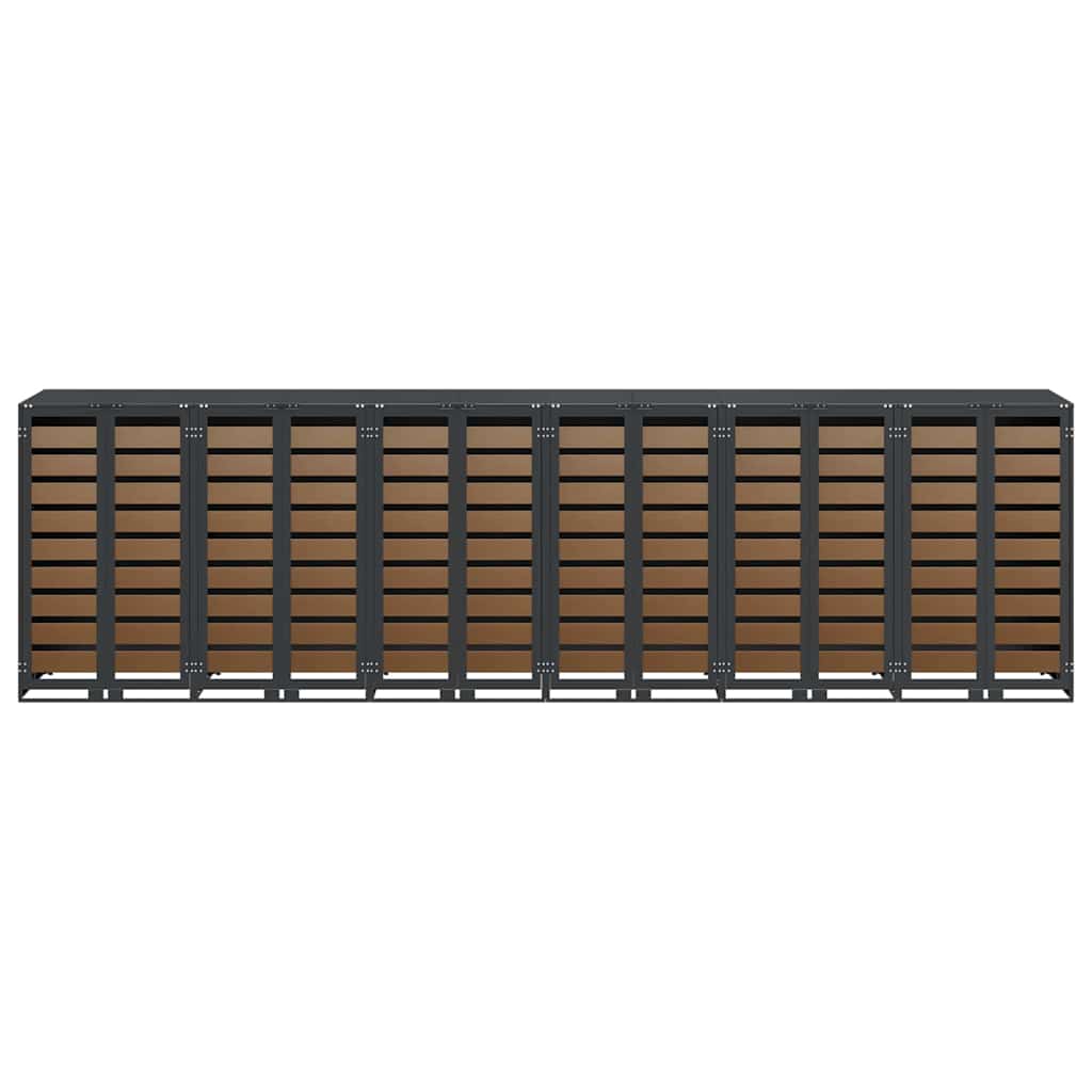 Contenitore per Rifiuti per 3 Bidoni Antracite