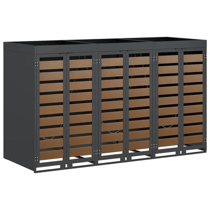 Contenitore per Rifiuti per 3 Bidoni Antracite