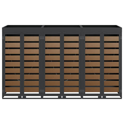 Contenitore per Rifiuti per 3 Bidoni Antracite