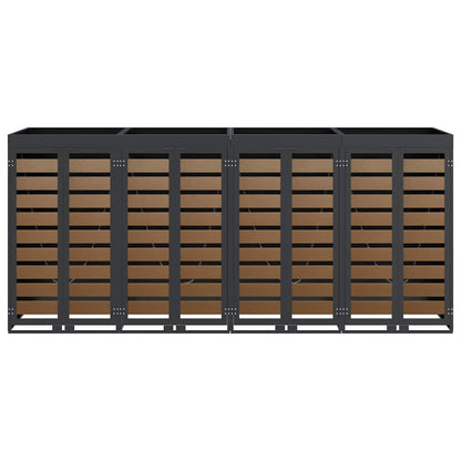 Contenitore per Rifiuti per 3 Bidoni Antracite