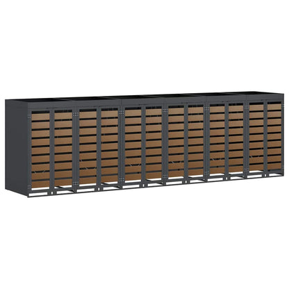 Contenitore per Rifiuti per 3 Bidoni Antracite