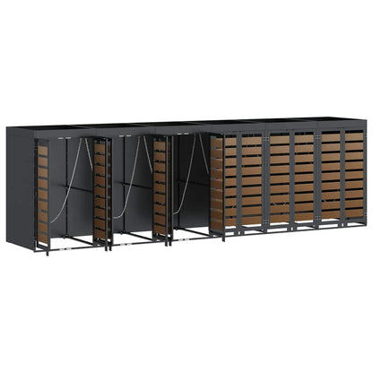 Contenitore per Rifiuti per 3 Bidoni Antracite