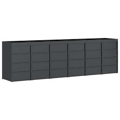 Contenitore per Rifiuti per 3 Bidoni Antracite