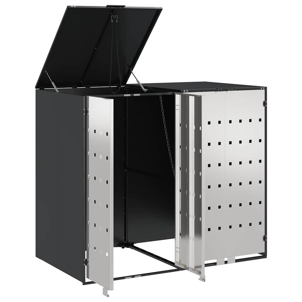 Contenitore per Rifiuti per 3 Bidoni Antracite