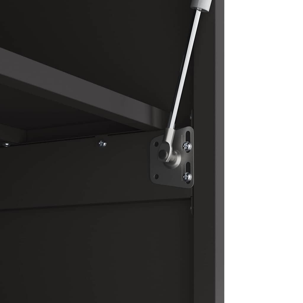 Armadio a muro per garage Nero 90 x 40 x 53 cm | homemem39