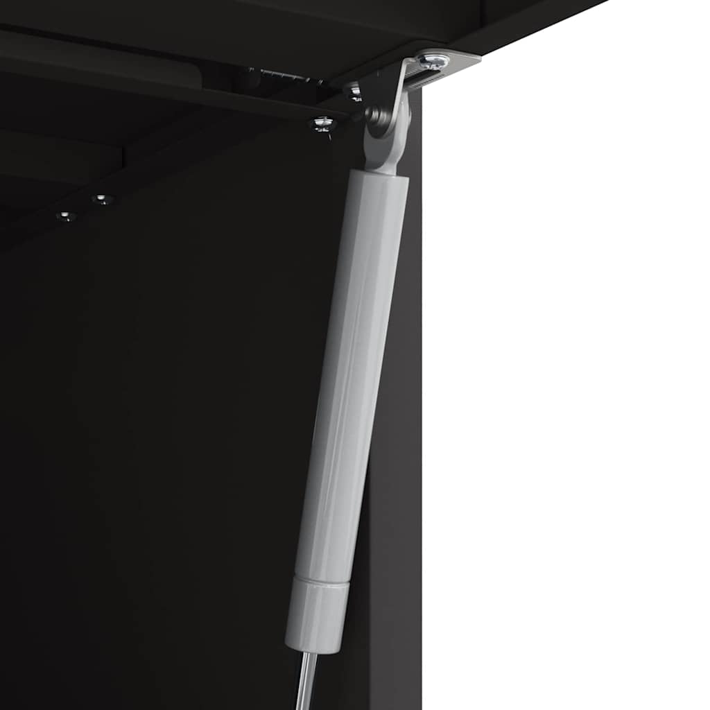 Armadio a muro per garage Nero 90 x 40 x 53 cm | homemem39