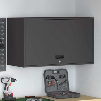 Armadio a muro per garage Nero 90 x 40 x 53 cm