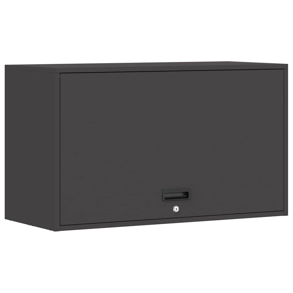 Armadio a muro per garage Nero 90 x 40 x 53 cm | homemem39