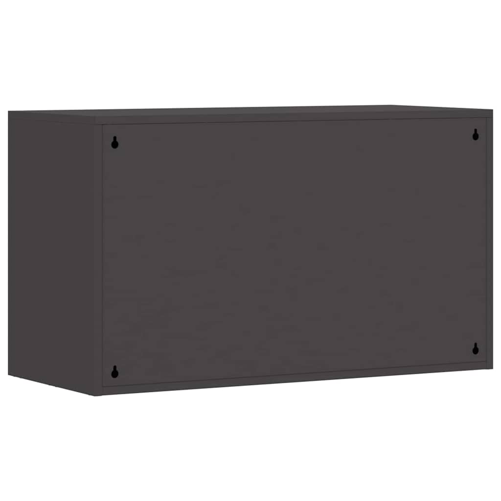 Armadio a muro per garage Nero 90 x 40 x 53 cm | homemem39