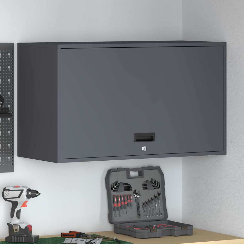 Armadio a muro per garage Antracite 90 x 40 x 53 cm
