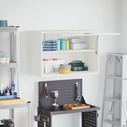 Armadio a muro per garage Bianco 80 x 40 x 53 cm | homemem39