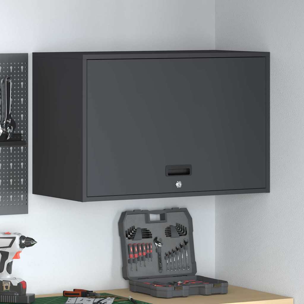Armadio a muro per garage Antracite 80 x 40 x 53 cm | homemem39