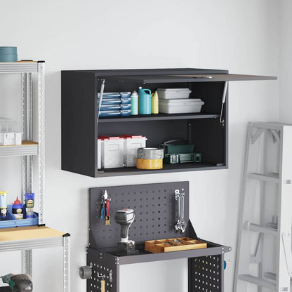 Armadio a muro per garage Antracite 80 x 40 x 53 cm | homemem39