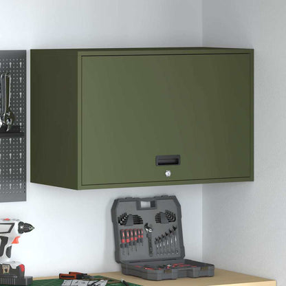 Armadio a muro per garage Oliver verde 80 x 40 x 53 cm | homemem39