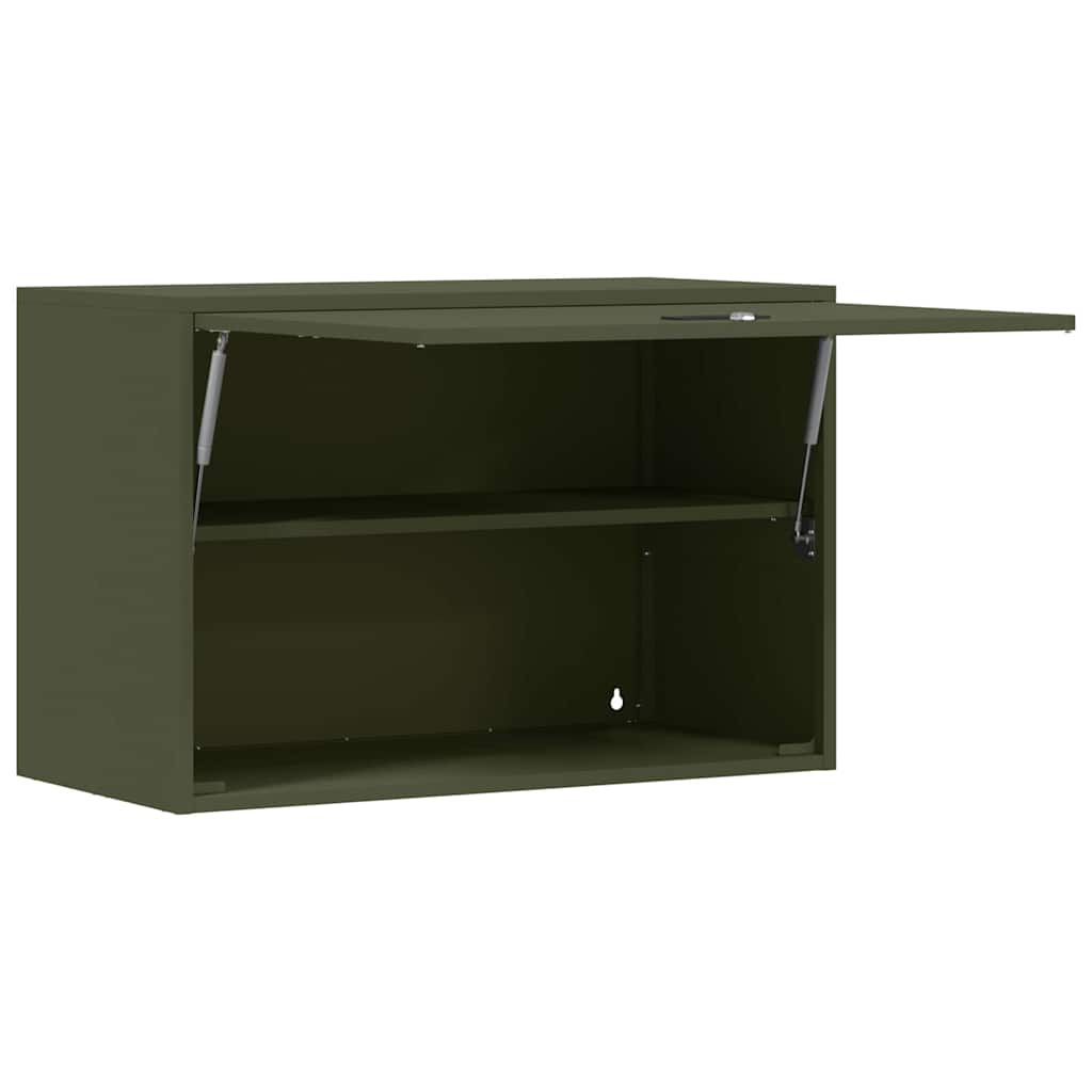 Armadio a muro per garage Oliver verde 80 x 40 x 53 cm | homemem39