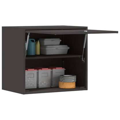 Armadio a muro per garage Nero 60 x 40 x 53 cm | homemem39