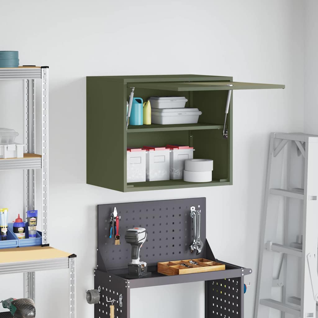 Armadio a muro per garage Oliver verde 60 x 40 x 53 cm | homemem39