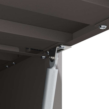 Armadio a muro per garage Nero 90 x 33 x 35 cm | homemem39