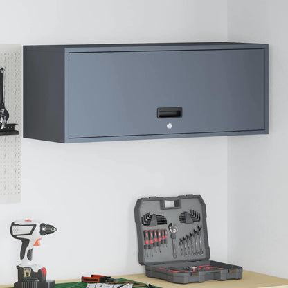 Armadio a muro per garage Antracite 90 x 33 x 35 cm | homemem39
