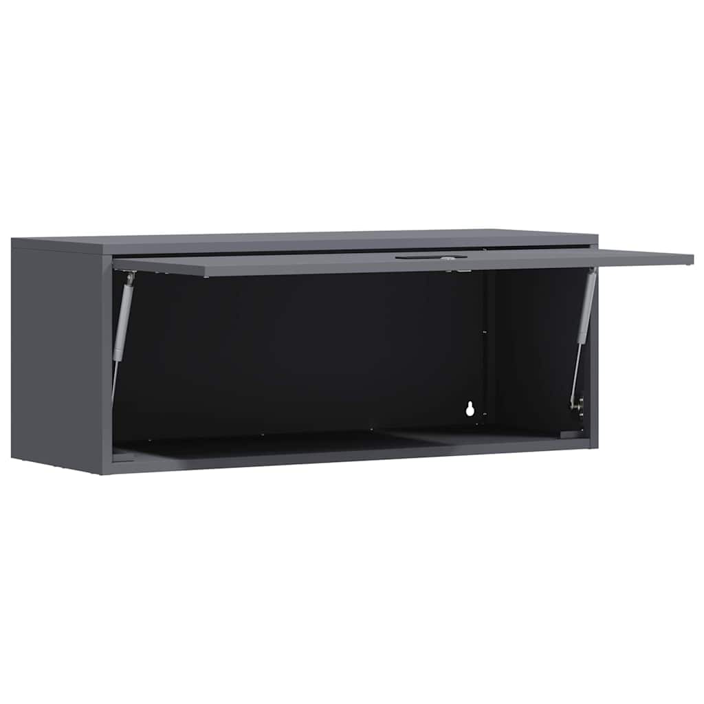 Armadio a muro per garage Antracite 90 x 33 x 35 cm | homemem39