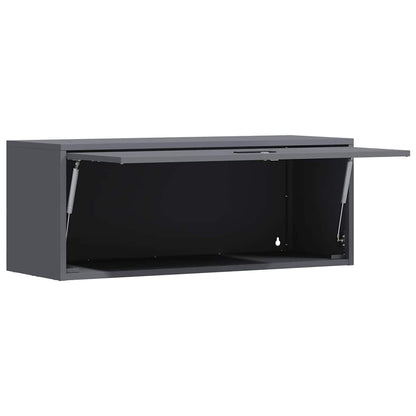 Armadio a muro per garage Antracite 90 x 33 x 35 cm | homemem39