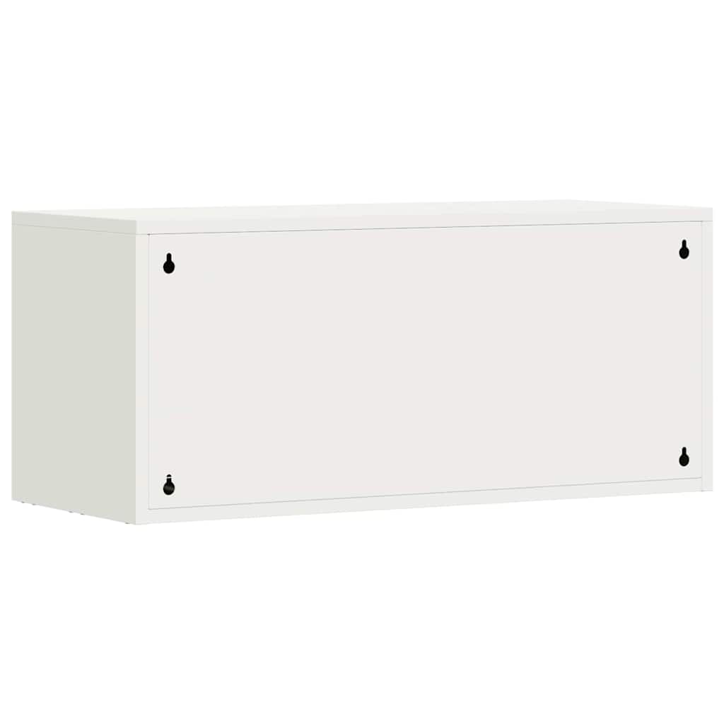 Armadio a muro per garage Bianco 80 x 33 x 35 cm | homemem39