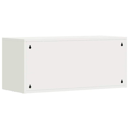 Armadio a muro per garage Bianco 80 x 33 x 35 cm | homemem39
